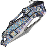 Defcon Valkyrie Framelock - Flame Anodized Titanium Handle With Carbon Fiber Inlay And M390 Blade by Defcon