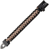 Tac Force Tactical Fixed Blade Knife Tan TF FIX005TN For Outdoor Enthusiasts With Paracord Bracelet And MOLLE Sheath by Tac Force