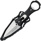 Tac Force Fixed Blade Knife TF-FIX020BK Compact EDC Knife For Outdoor Use Full Tang Satin Point by Tac Force