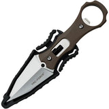 Tac Force Fixed Blade Knife TF Fix 020BR For Outdoor Enthusiasts And Everyday Carry Compact Durable Satin Double Edge by Tac Force