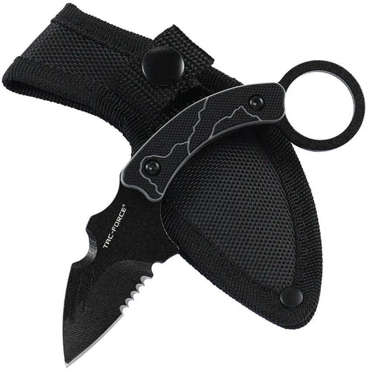 Tac Force Fixed Blade Black/Gray TF-FIX111BT by Tac Force