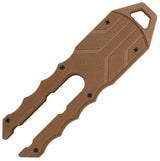 Tac Force Fixed Blade Brown TF-FIX124BN by Tac Force