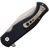 Tools For Gents Eastwood Linerlock Knife - Black D2 Blade With Stonewash Finish And Pocket Clip by Tools for Gents