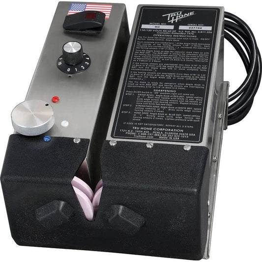 Tru Hone Heavy Commercial Sharpener HC - One Minute Knife Sharpening, Dual Bevels, Variable Speed, 0.5 HP by Tru Hone