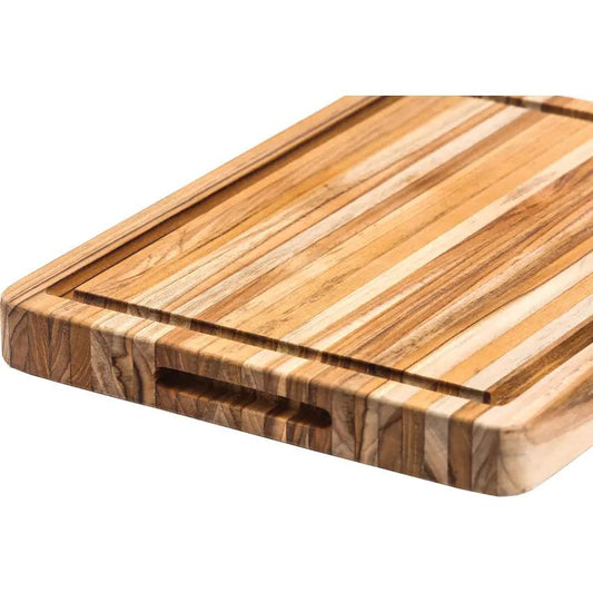 Teak Haus 105 Teak Carving Board - Durable 16x12 Surface With Built-In Juice Canal For Home Cooks And Pros by Teak Haus