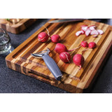 Teak Haus 105 Teak Carving Board - Durable 16x12 Surface With Built-In Juice Canal For Home Cooks And Pros by Teak Haus