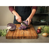 Teak Haus Traditional Cutting Board 107 Large 24 x 18 Knife Friendly Prep Surface For Home Cooks And Pros by Teak Haus