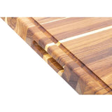 Teak Haus Traditional Carving Board 24 by 18 Inches Durable Knife Friendly Surface for Serious Home Cooks by Teak Haus