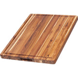 Teak Haus Traditional Carving Board 24 by 18 Inches Durable Knife Friendly Surface for Serious Home Cooks by Teak Haus