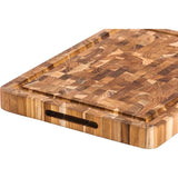 Teak Haus Butcher Block HD Cutting Board Knife Friendly Durable FSC Certified Teak 16x12 for Serious Home Cooks by Teak Haus
