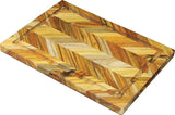 Teak Haus Herringbone Cutting Board 324 by Teak Haus
