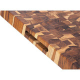 Teak Haus Butcher Block Cutting Board HD 20x15 1.5in Heavy Duty for Serious Cooks by Teak Haus