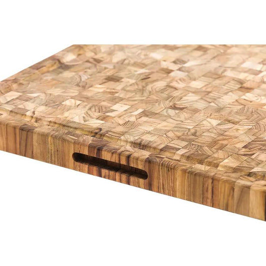 Teak Haus HD Butcher Block Cutting Board For Pros Chefs Caterers Heavy-Duty Teak Surface by Teak Haus