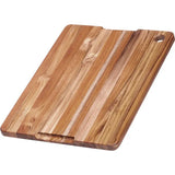 Teak Carving Board Teak Haus Marine 514, Edge-Grain Teak, Built-In Juice Canal, 16x12in, For Home Cooks and Mariners by Teak Haus