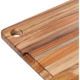 Teak Carving Board Teak Haus Marine 514, Edge-Grain Teak, Built-In Juice Canal, 16x12in, For Home Cooks and Mariners by Teak Haus