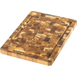 Teak Haus Teak Cutting Board 14x10 Inch With Juice Canal And Edge Grain Hand Grip For Home Cooks by Teak Haus