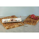 Teak Haus Teak Cutting Board 14x10 Inch With Juice Canal And Edge Grain Hand Grip For Home Cooks by Teak Haus