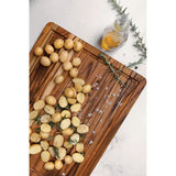 Teak Haus Teak Cutting Board 805 Thin And Light Spacious Prep Surface For Home Cooks by Teak Haus