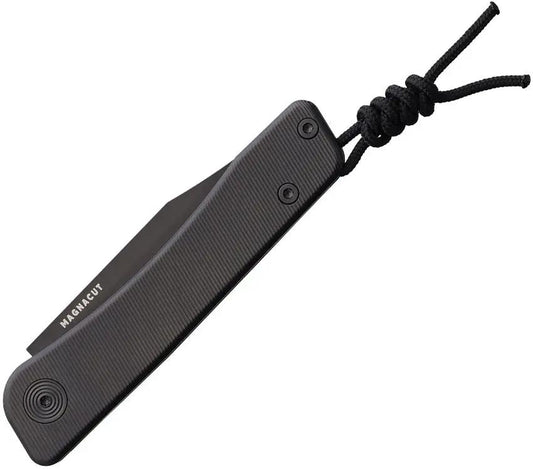 Tactile Knife Company Bexar Slip Joint Knife - Black DLC MagnaCut Blade with Titanium Handle by Tactile Knife Company