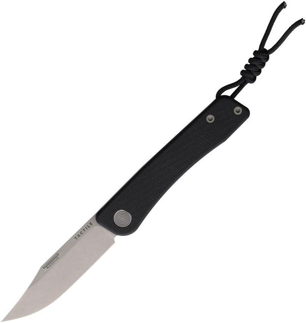 Tactile Knife Company Bexar Slip Joint Black G10 20-BX-MC01-GXBL by Tactile Knife Company
