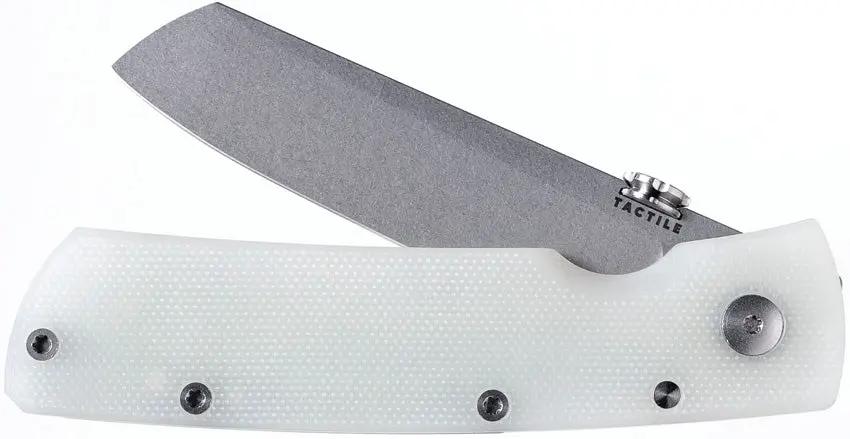 Tactile Knife Company Mariner 2 Linerlock Magnacut - Jade G10 With Gray Titanium Back Handle by Tactile Knife Company