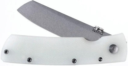 Tactile Knife Company Mariner 2 Linerlock Magnacut - Jade G10 With Gray Titanium Back Handle by Tactile Knife Company