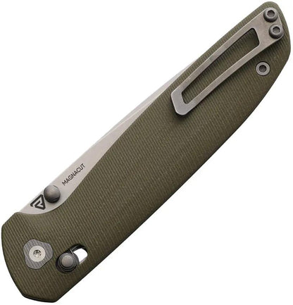 Tactile Knife Company Maverick Crossbar Lock G10 - MagnaCut Blade With Green G10 Handle by Tactile Knife Company