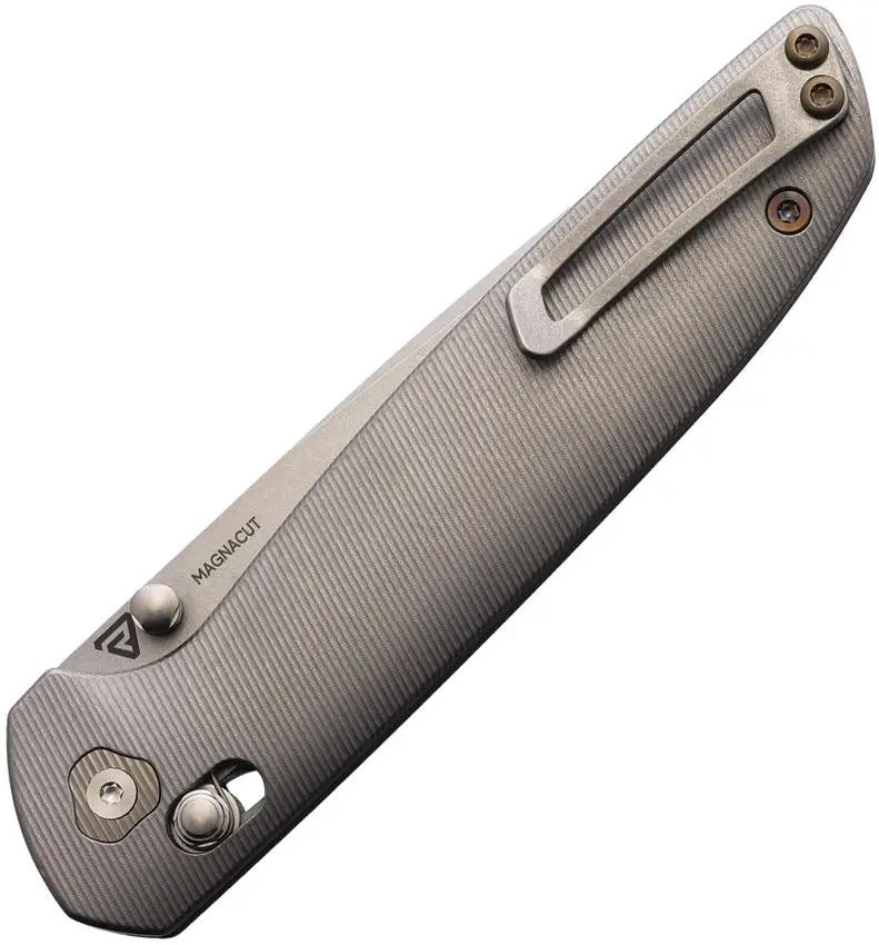 Tactile Knife Company Maverick Crossbar Lock Bronze - MagnaCut Blade With Bronze Anodized Titanium Handle by Tactile Knife Company