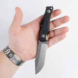 Tactile Knife Company Osprey Fixed Blade Magnacut 20-OB-MC01-RMBL - Full Tang Magnacut Blade With Black Richlite Handle by Tactile Knife Company