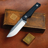Tactile Knife Company Osprey Fixed Blade Magnacut 20-OB-MC01-RMBL - Full Tang Magnacut Blade With Black Richlite Handle by Tactile Knife Company