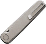 Tactile Knife Company Rockwall Linerlock - MagnaCut Tanto Blade Stonewash Titanium Handle by Tactile Knife Company