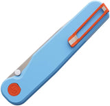 Tactile Knife Company Rockwall Linerlock MagnaCut GT - Blue Titanium Handle With Cerakote Tanto Blade by Tactile Knife Company