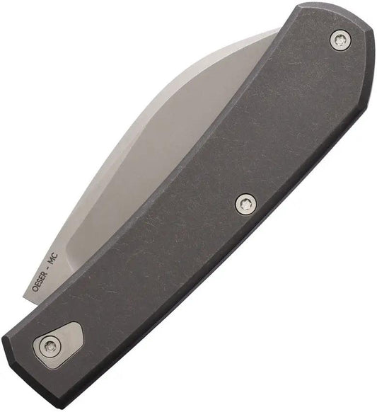 Tactile Knife Company Ranger Slip Joint MagnaCut Wharncliffe - Titanium Handle With Copper TechnoCarbo Inlay by Tactile Knife Company