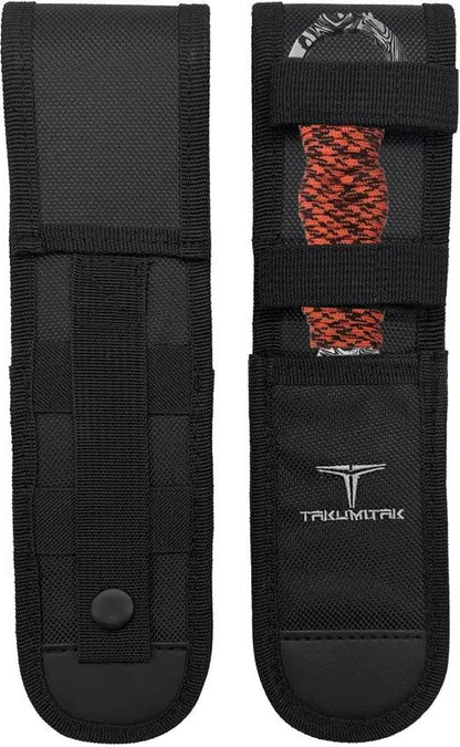 Takumitak Defender Fixed Blade Orange TKF102OR-CS - 9in Overall, Double Edge 3Cr13 Dagger With Orange Cord Wrap by Takumitak