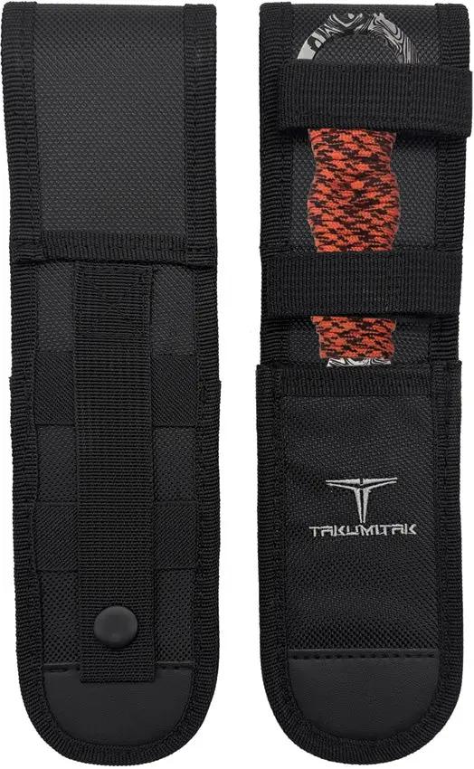 Takumitak Defender Fixed Blade Orange TKF102OR-CS - 9in Overall, Double Edge 3Cr13 Dagger With Orange Cord Wrap by Takumitak