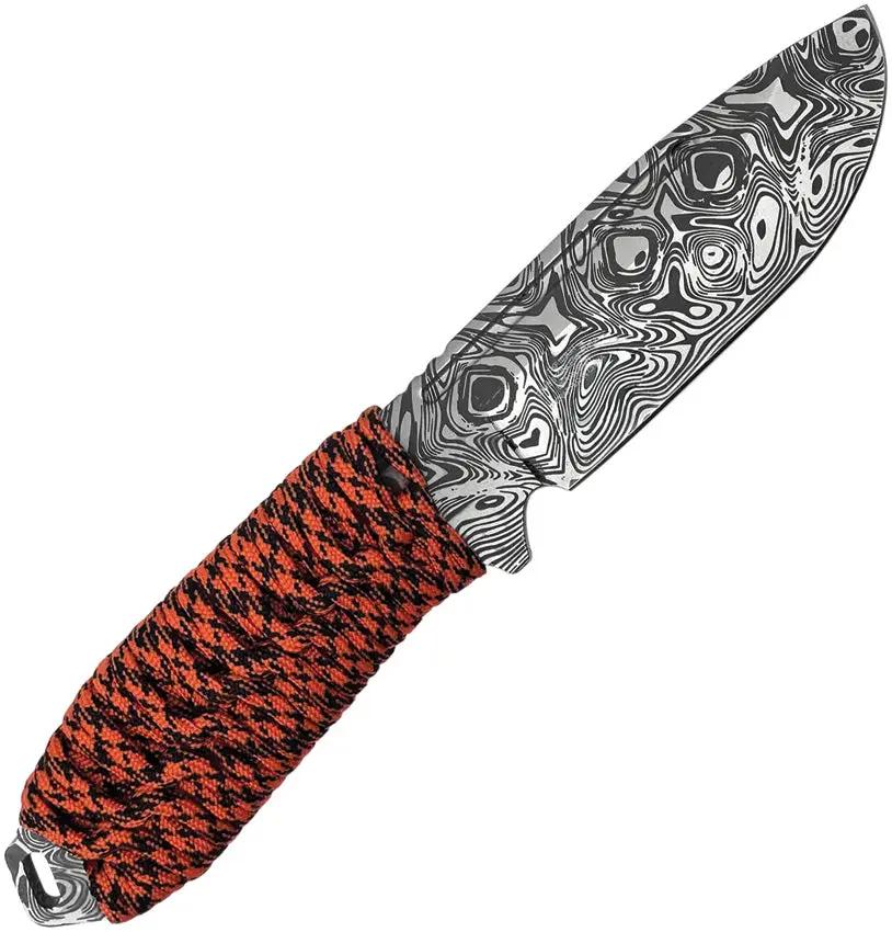 Takumitak Takumi Fixed Blade Orange TKF103OR-CS - Durable 3Cr13 Stainless Drop Point Blade With Orange Cord Wrap by Takumitak