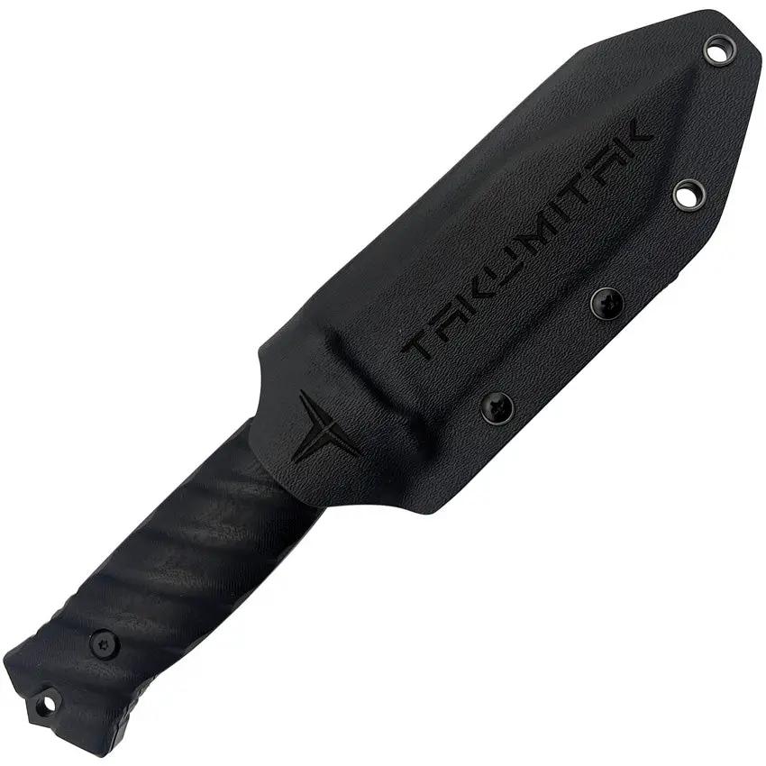 Takumitak Fulcrum Fixed Blade TKF201BK - TiNi Coated D2 Tanto Blade With Full Tang And G10 Handle by Takumitak