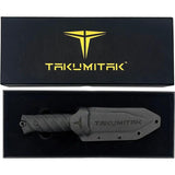 Takumitak Fulcrum Fixed Blade TKF201BK - TiNi Coated D2 Tanto Blade With Full Tang And G10 Handle by Takumitak