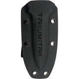 Takumitak Hidden Anger Fixed Blade Knife - Black TiNi D2 Spear Point Full Tang G10 Handle Kydex Sheath by Takumitak