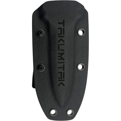Takumitak Hidden Anger Fixed Blade Knife - Black TiNi D2 Spear Point Full Tang G10 Handle Kydex Sheath by Takumitak