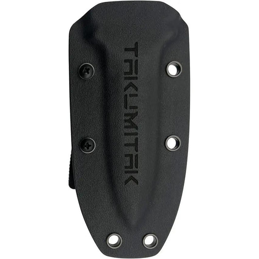 Takumitak Hidden Anger Fixed Blade Knife - Black TiNi D2 Spear Point Full Tang G10 Handle Kydex Sheath by Takumitak