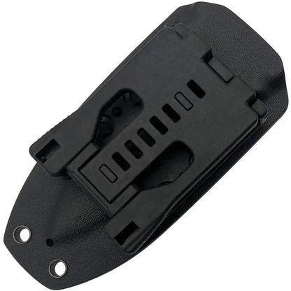 Takumitak Hidden Anger Fixed Blade Knife - Black TiNi D2 Spear Point Full Tang G10 Handle Kydex Sheath by Takumitak