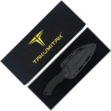 Takumitak Day500 Fixed Blade Knife Black TiNi D2 Sheepsfoot Full Tang G10 Handle by Takumitak