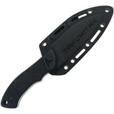 Takumitak Day500 Fixed Blade Satin TKF206SL - Full Tang 4.5 Inch D2 Tool Steel Blade With Black G10 Handle by Takumitak