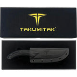 Takumitak Hunter Fixed Blade TKF207BK - TiNi Coated D2 Blade With Full Tang And Black G10 by Takumitak