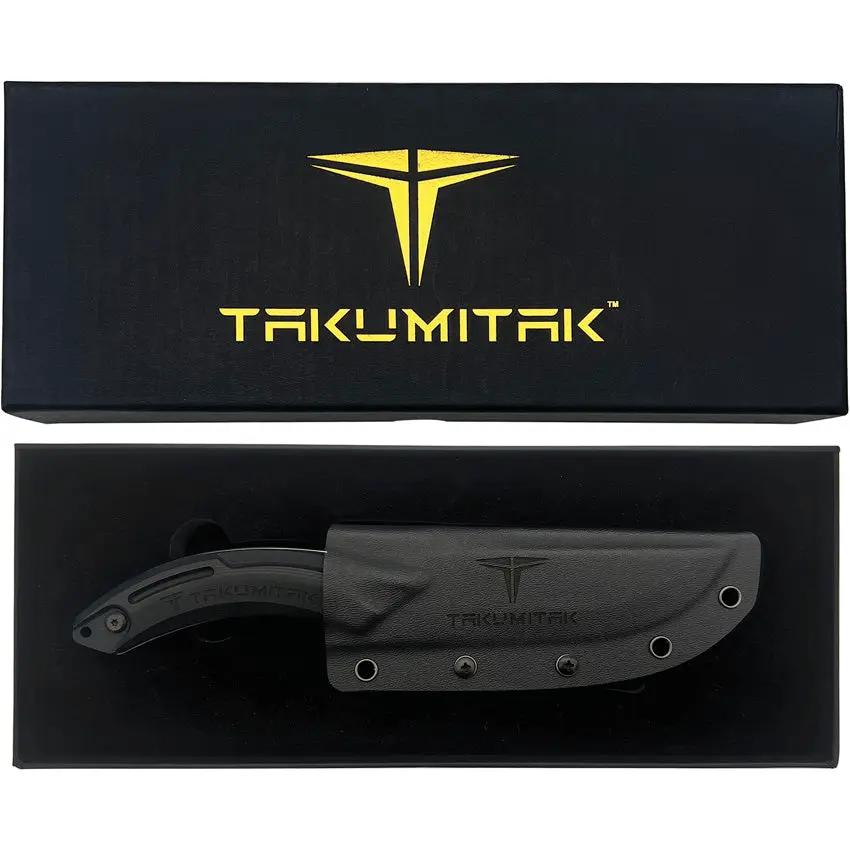 Takumitak Hunter Fixed Blade Satin TKF207SL - Full Tang D2 Tool Steel 4.5 Inch Satin Blade by Takumitak