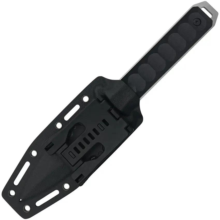 Takumitak Hitter Fixed Blade Satin TKF214SL - Full Tang D2 Tool Steel Spear Point Black G10 Handle by Takumitak