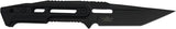 Takumitak TKF301 Heat Fixed Blade - 9 Inch Overall with Black Oxide 3Cr13 Tanto Full Tang MOLLE Clip by Takumitak