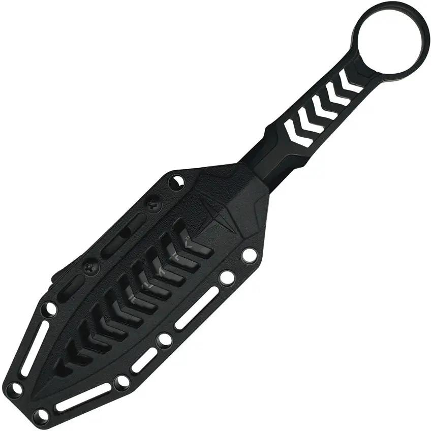 Takumitak Missing Screw TKF302 Fixed Blade - 9 Inch Overall with Black 3Cr13 Spear Point Blade and MOLLE Clip by Takumitak