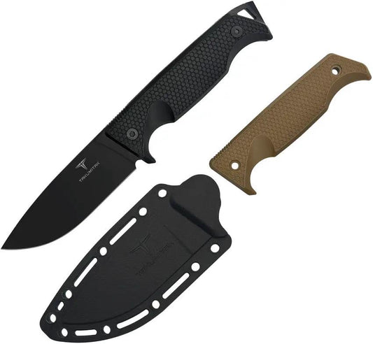 Takumitak Easy Night Fixed Blade TKF304 - Full Tang 9.25in Drop Point Black Oxide Blade With Ambidextrous MOLLE Clip by Takumitak